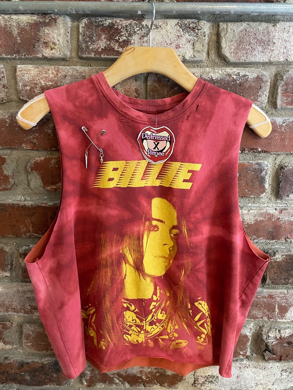 Billie Eilish Bleach Dye Tank